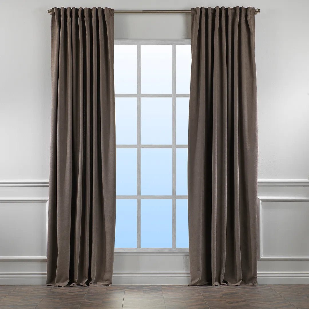 Extra wide x Extra Long Custom Made Decorative Single Panel Lilijan Home & Curtain Curtain Color: Stone Size per Panel: 100" W x 108" L