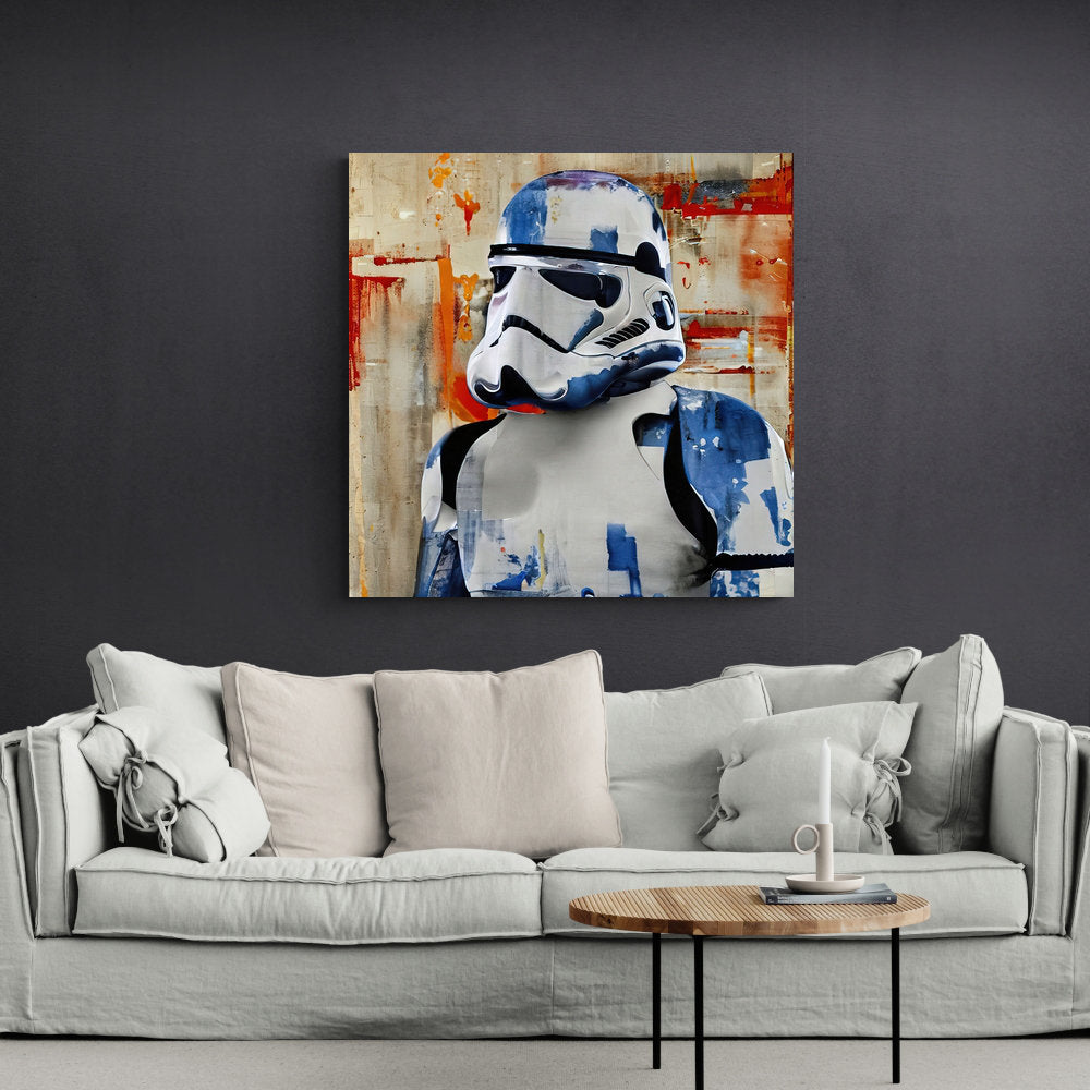 Stormtrooper One by Stephen Chambers - Wrapped Canvas Graphic Art ATX Art Group LLC Size: 18" W x 18" H