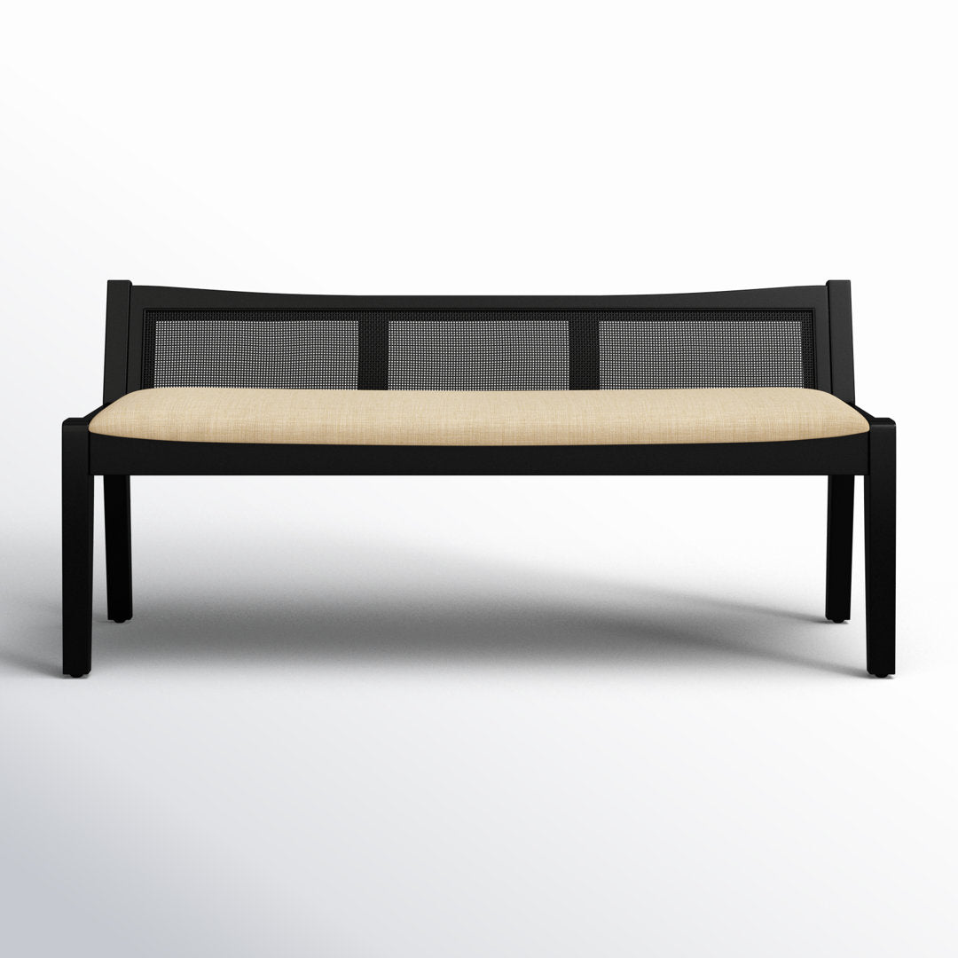 Donner Cane Back Cushioned Bench Joss & Main