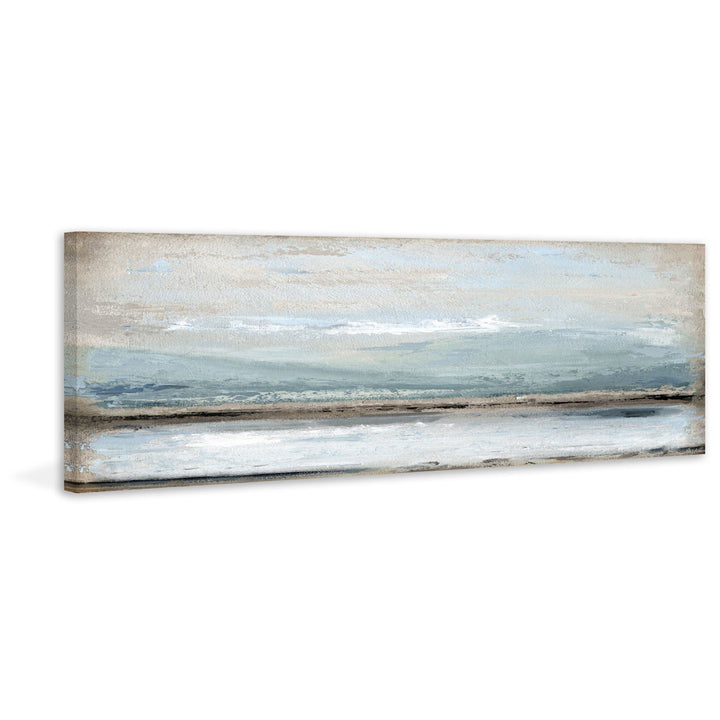 Rolling Waves by Marmont Hill - Wrapped Canvas Panoramic Painting Rosecliff Heights Size: 20" H x 60" W x 1.5" D