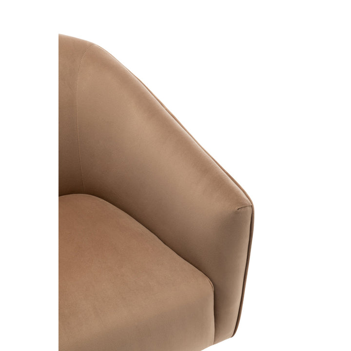 Marzi Barrel Chair Joss & Main Fabric: Brown Velvet