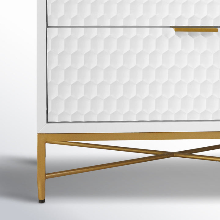 Capra 7 Drawer 56" W Double Dresser AllModern Color: White