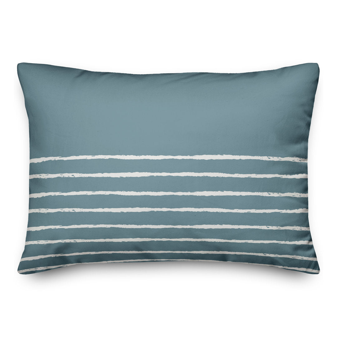 Aezaz Rectangular Pillow Cover & Insert Breakwater Bay Color: Sea Glass/White