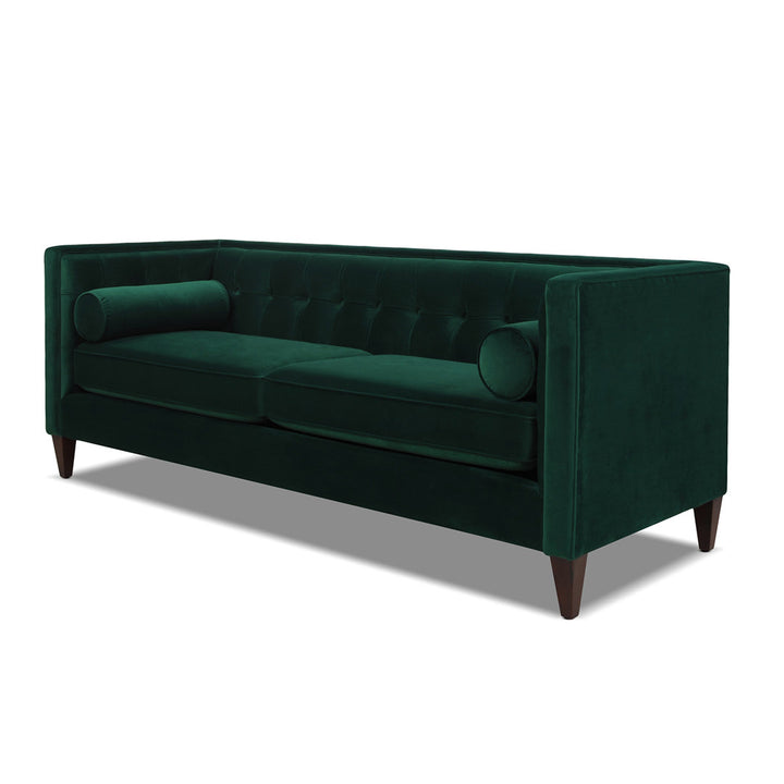 Allia 84" Tuxedo Arm Sofa Langley Street® Upholstery Color: Evergreen Velvet