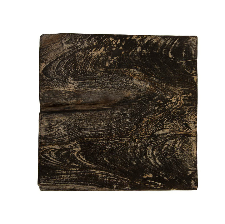 Black Wash Solid Wood Accent Stool Phillips Collection