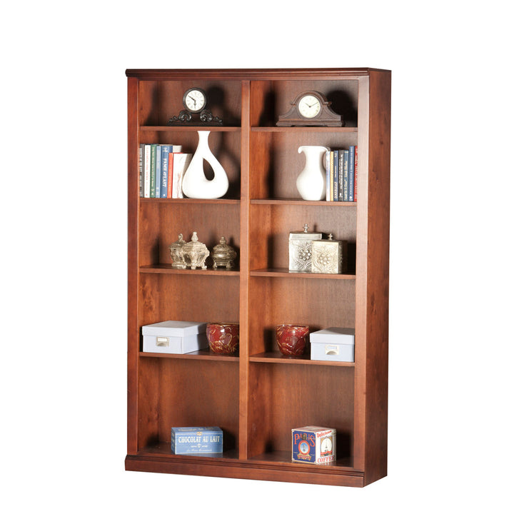 Coastal Double Wide Standard Bookcase Eagle Furniture Manufacturing Size: 48" H x 45" W x 13.75" D Door Type: None, Finish: European Ivory