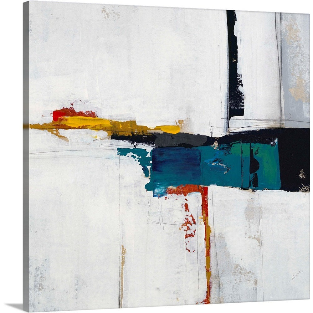 Seconds of Circumstance II by Sydney Edmunds - Painting Print on Canvas Mercury Row® Size: 12" H x 12" W Format: Wrapped Canvas