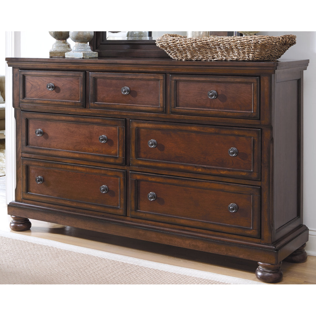 Emylie 7 Drawer 65.63" W Double Dresser Charlton Home®