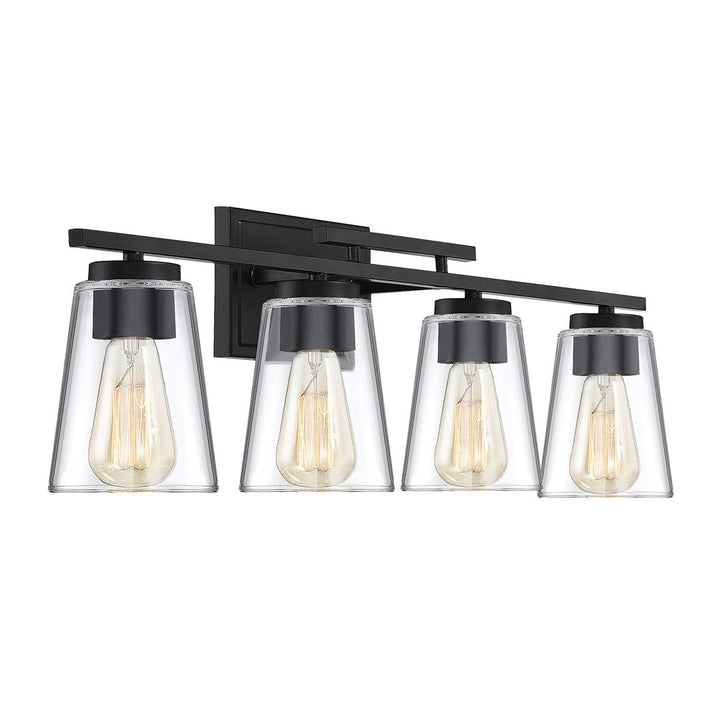Averi 4-Light Dimmable Vanity light Three Posts™ Finish: Black
