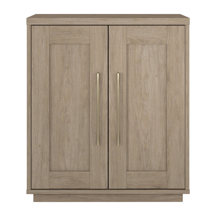 Tillman Accent Cabinet Wade Logan® Color: Antiqued Gray Oak