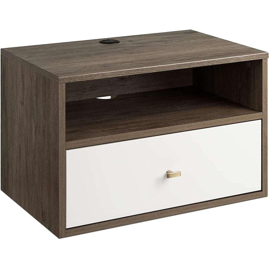 Ailee-May 1 - Drawer Nightstand in White Wade Logan® Color: White