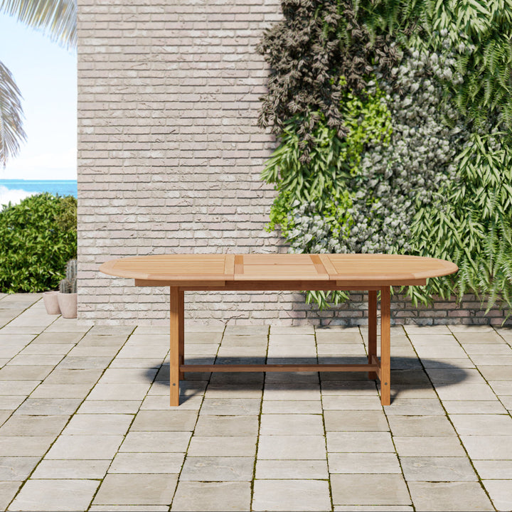 Rafael Teak Oval Extendable Patio Table Beachcrest Home™