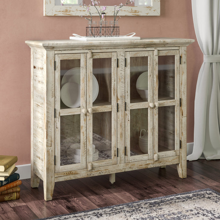 Eau Claire 4 - Door Accent Cabinet Kelly Clarkson Home Color: Scrimshaw