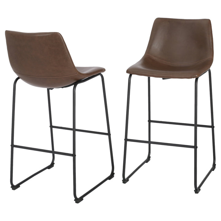 Cobina Counter & Bar Stool (Set of 2) Dakota Fields Seat Height: Bar Stool (30" Seat Height), Finish: Vintage Brown