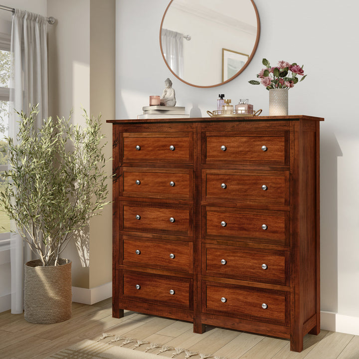 Bulter Mule 10 Drawer Chest Darby Home Co Color: Dark Brown