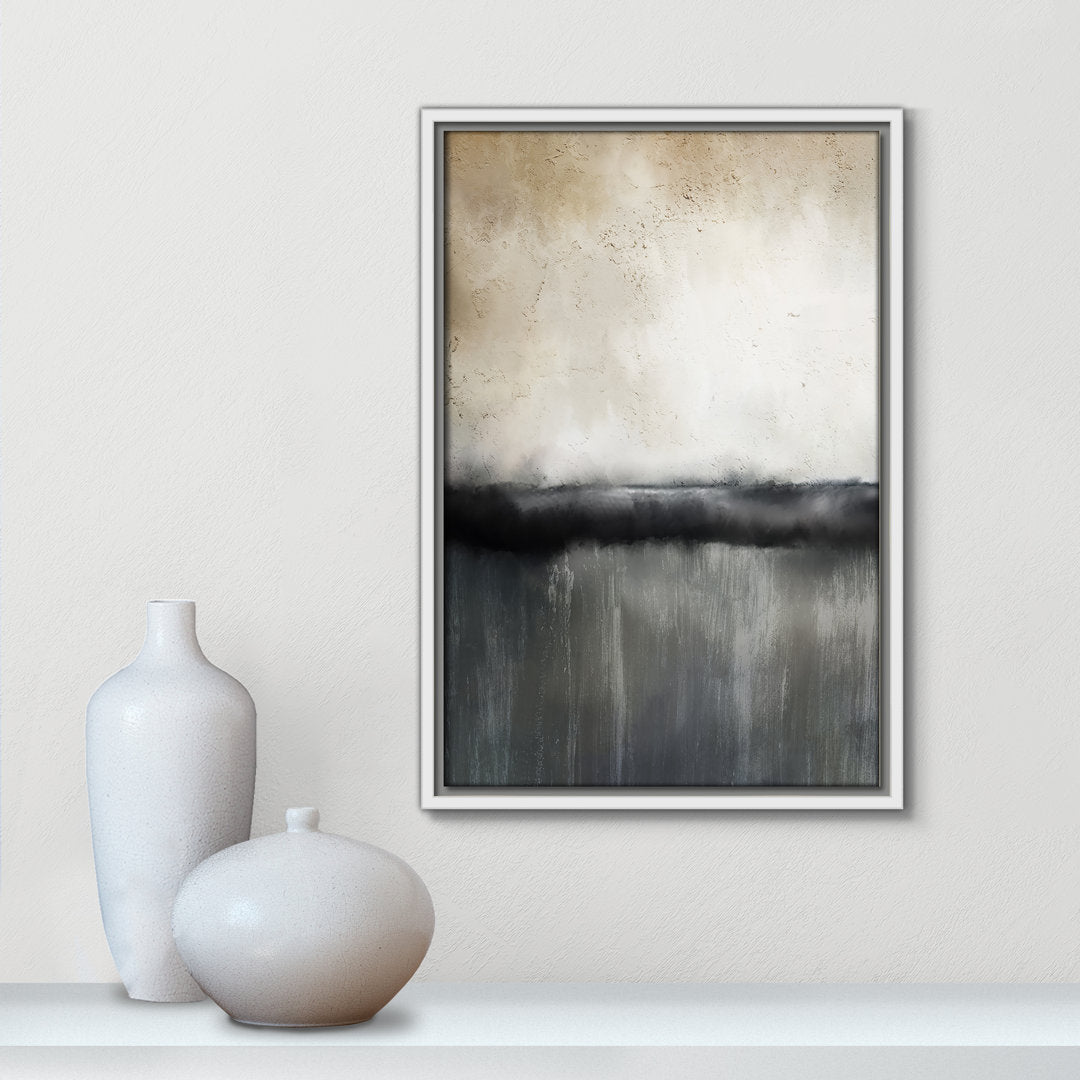 Sunset by Kimberly Allen Print Joss & Main Size: 19.5" H x 13.5" W x 2" D Format: White Framed Canvas