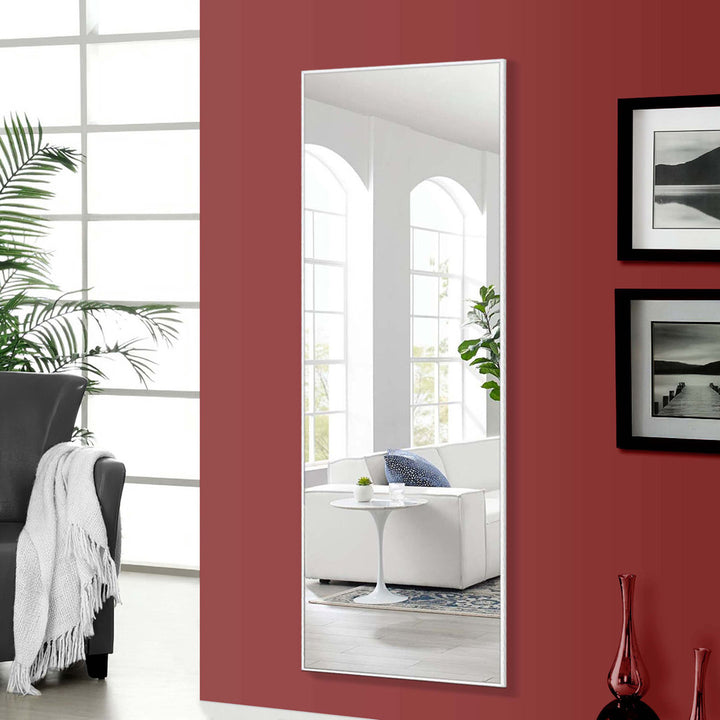 Koudia Metal Framed Standing Mirror Wrought Studio™ Size: 64" x 21" Finish: Silver