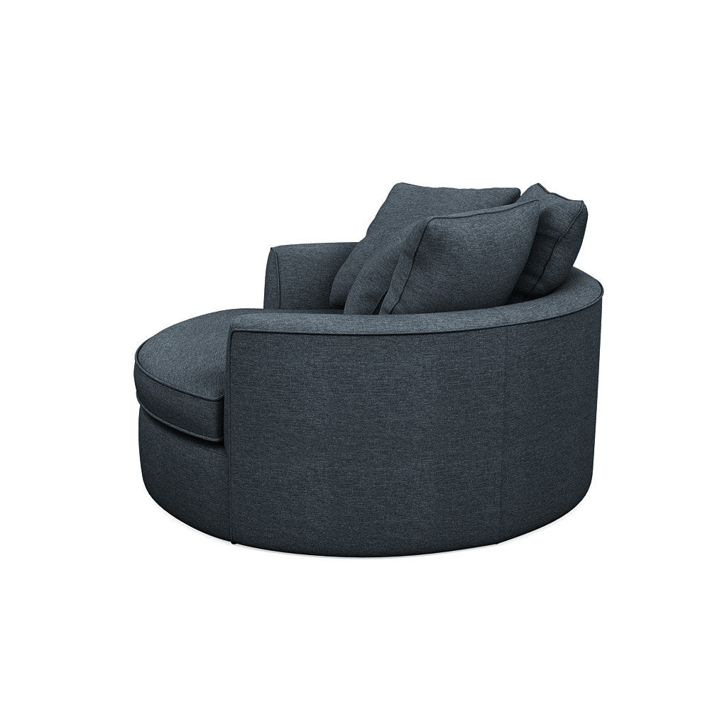 Ashonte Anjuan 61" Wide Polyester Barrel Chair Wade Logan® Fabric: Jango Copen