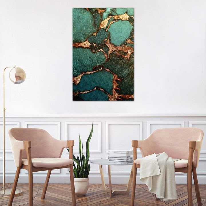 Emerald' - Painting Print East Urban Home Size: 12" H x 8" W x 0.75" D Format: Wrapped Canvas