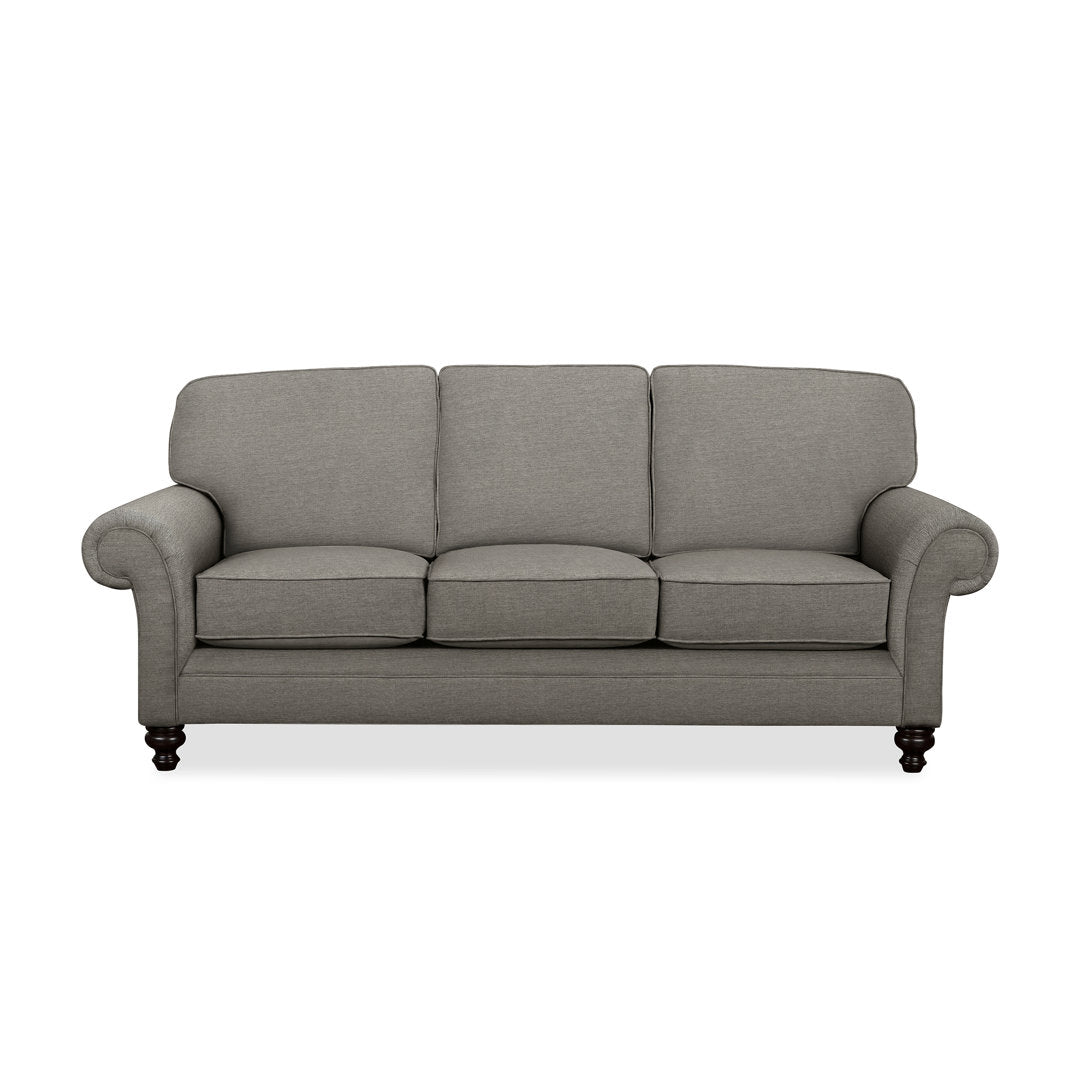 Gaige 88" Rolled Arm Sofa with Reversible Cushions Wayfair Custom Upholstery™ Fabric: Flagship Pewter Sunbrella®