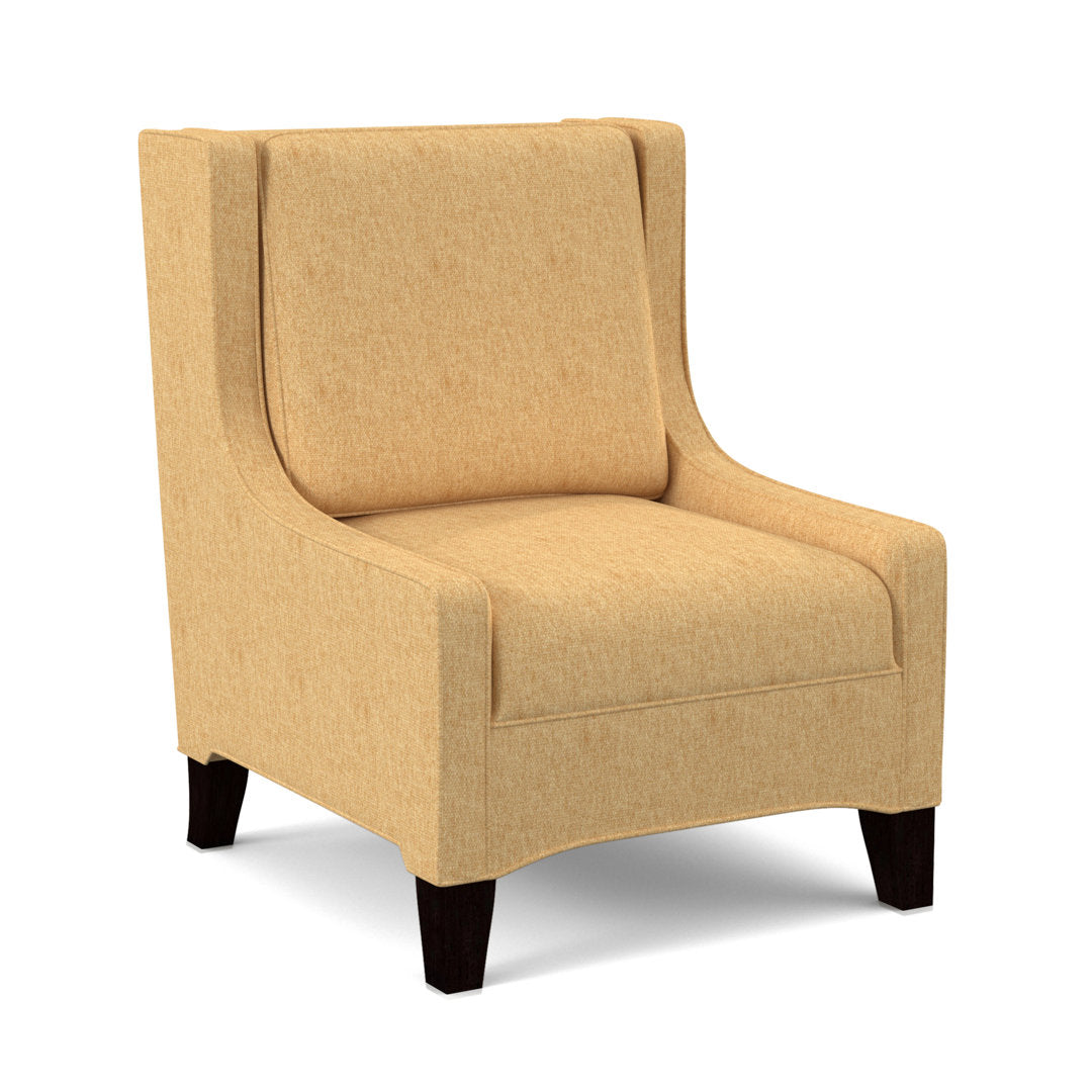 Lucy 26" W Slipper Chair Edgecombe Furniture Body Fabric: Fluff Wall Street