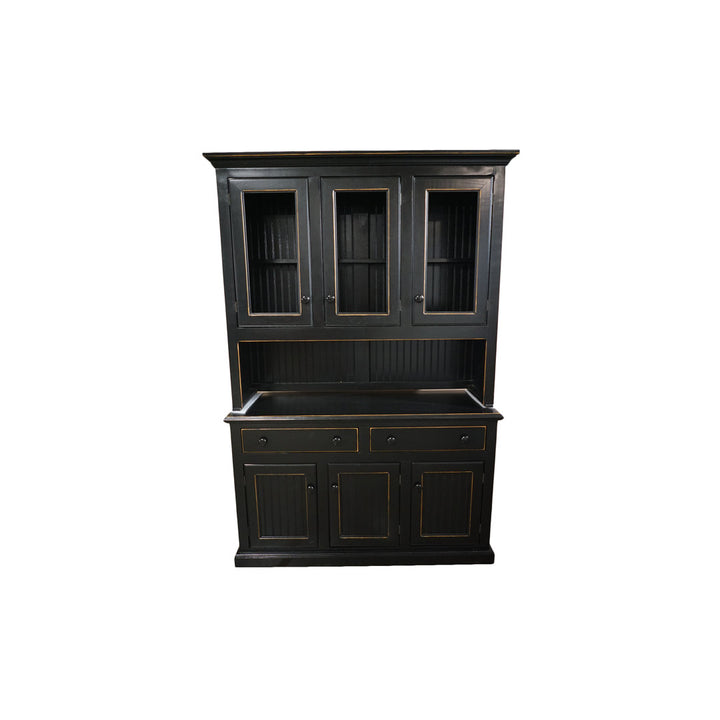 Manzelli Sideboard with Bar Hutch Breakwater Bay Color: Antique Black
