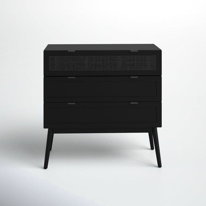 Keanu 3 Drawer 36" W Chest Sand & Stable™ Color: Black
