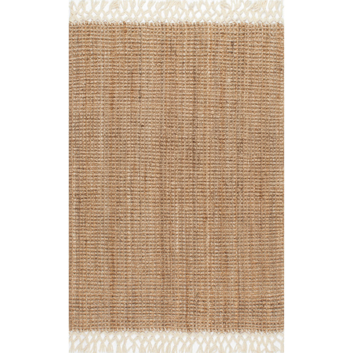 Werts Handmade Tufted Farmhouse Jute Tasseled Brown Rug Bay Isle Home™ Rug Size: Rectangle 3' x 5'