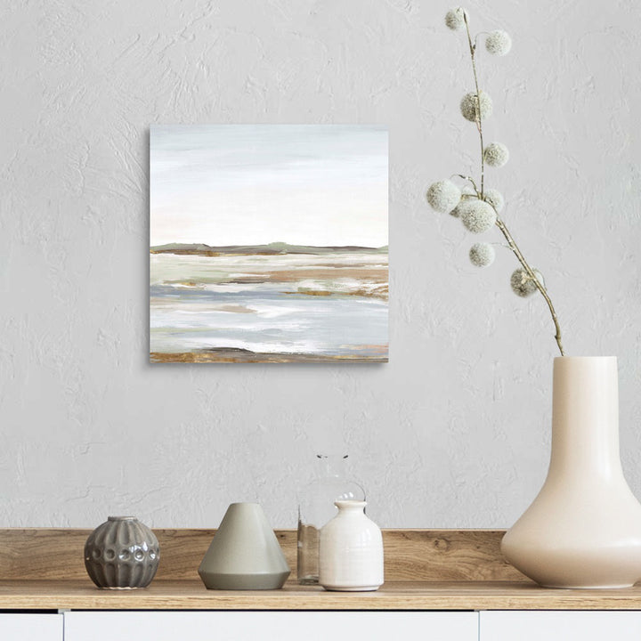 Vastness I by Eva Watts - Painting Print Wrought Studio™ Size: 12" H x 12" W x 1.25" D Format: Wrapped Canvas