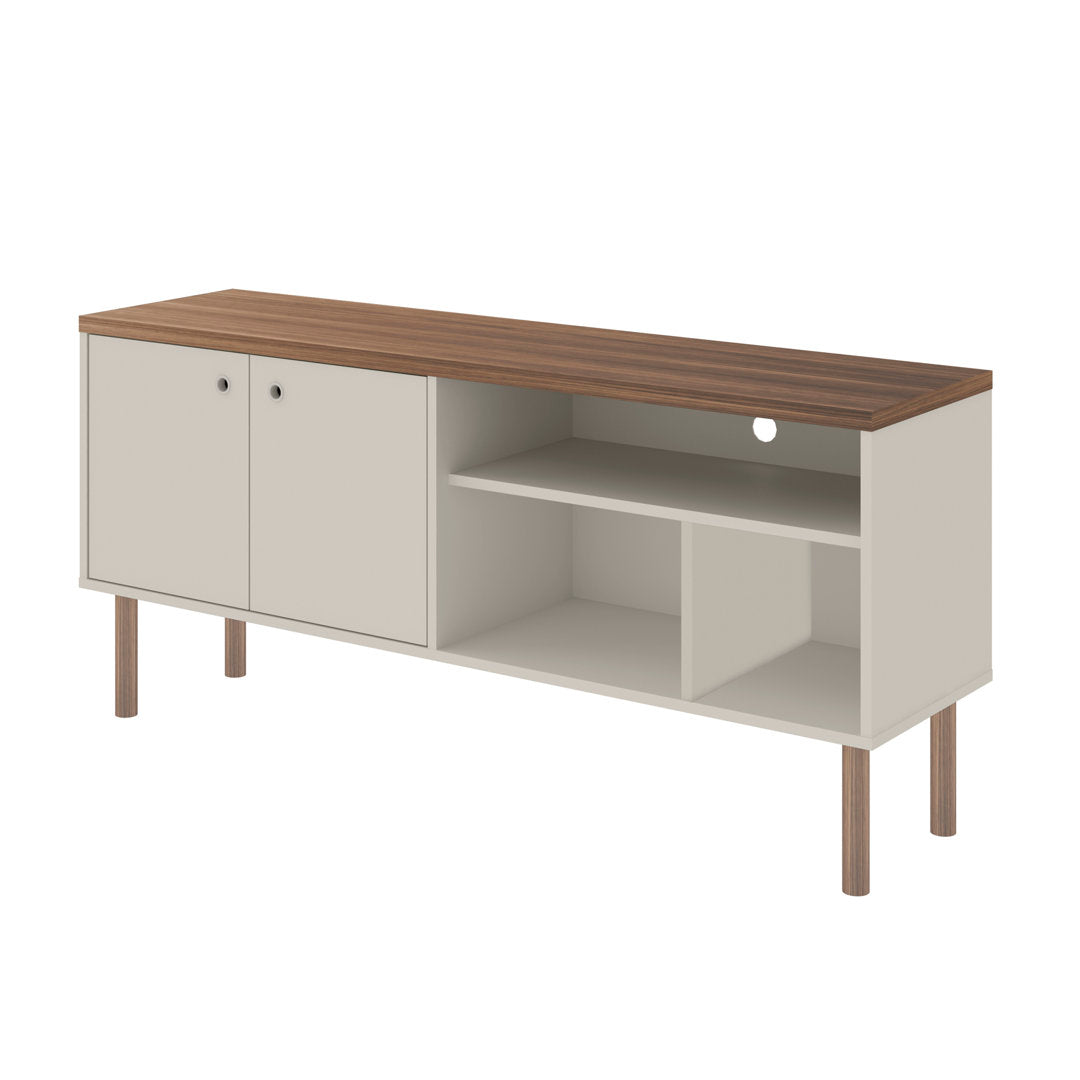 Maplesville TV Stand for TVs up to 50" George Oliver Color: Off White/Nature