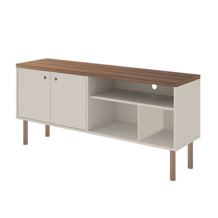 Maplesville TV Stand for TVs up to 50" George Oliver Color: Off White/Nature