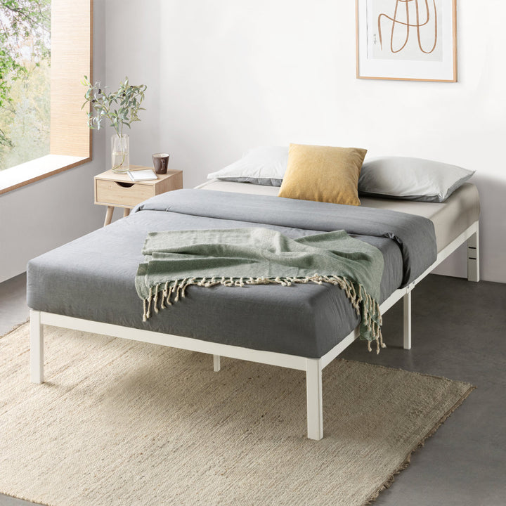 Bryana 14'' Heavy Duty Steel Bed Frame Alwyn Home Size: California King