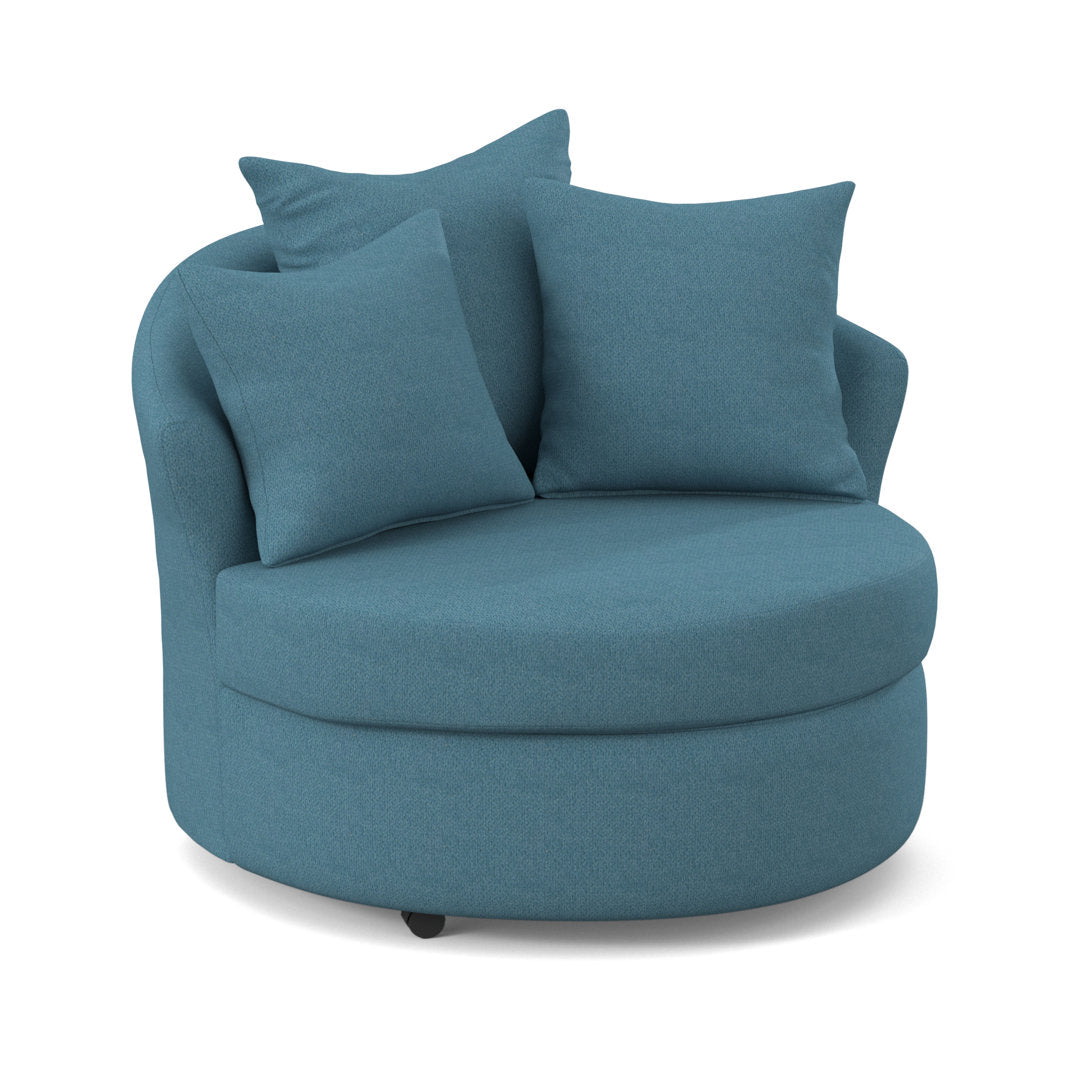Alsup Barrel Chair Andover Mills™ Fabric: Morris Cabana