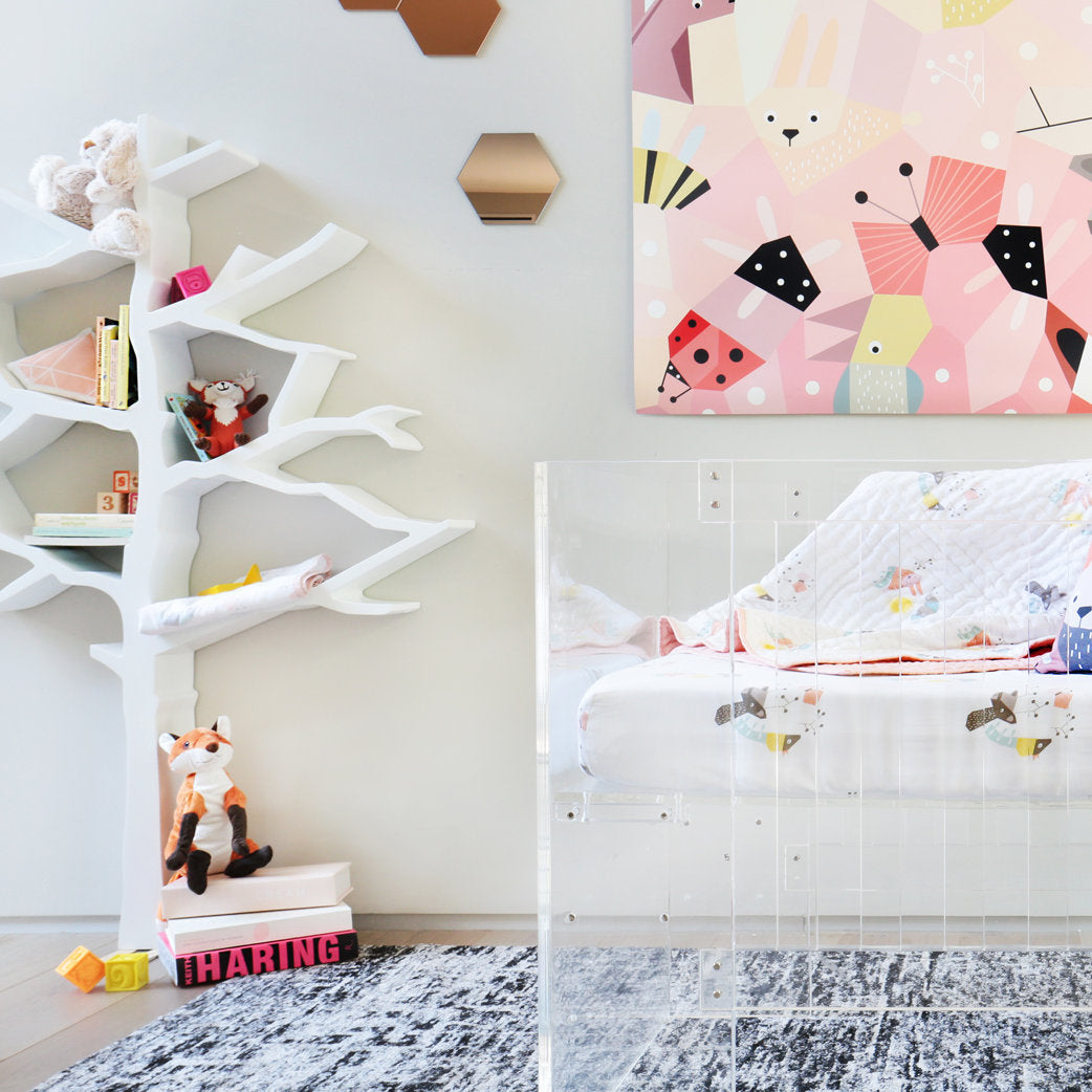 Tree 63" Bookcase Nursery Works Color: Snow