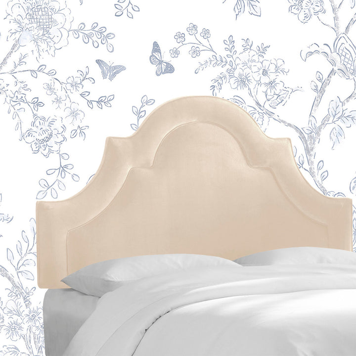 McAfee Velvet Upholstered Panel Headboard Kelly Clarkson Home Size: California King Upholstery: Classic Pearl Performance Velvet