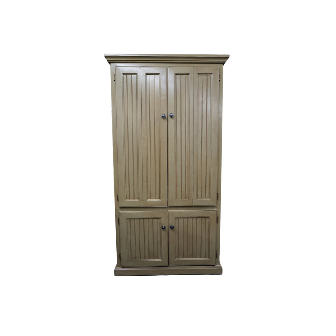 Neasa Solid Wood Armoire Desk Breakwater Bay Color: European Ivory