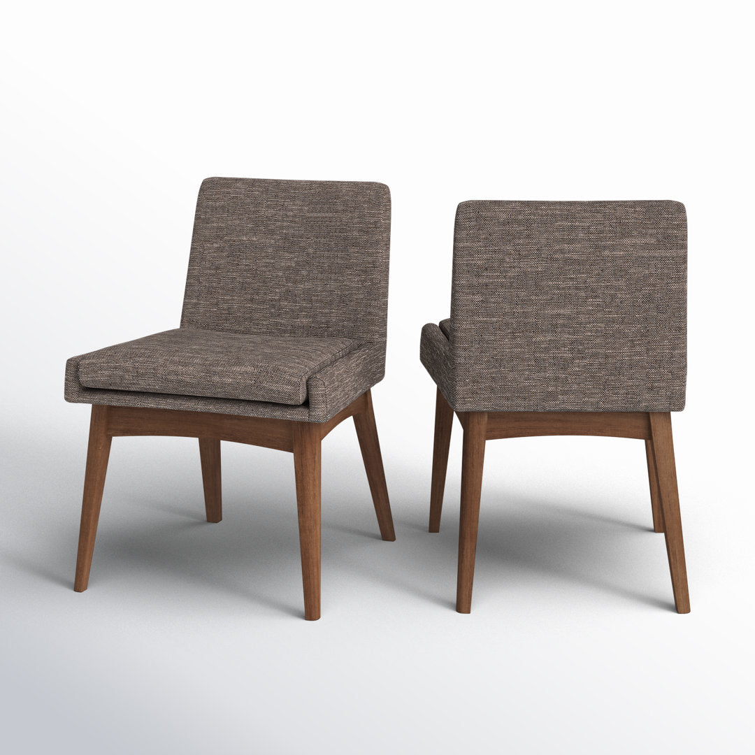 Flatiron Upholstered Side Chair (Set of 2) AllModern Upholstery Color: Brown
