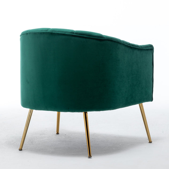 Murrow 28" W Tufted Velvet Armchair Willa Arlo™ Interiors Fabric: Green Velvet
