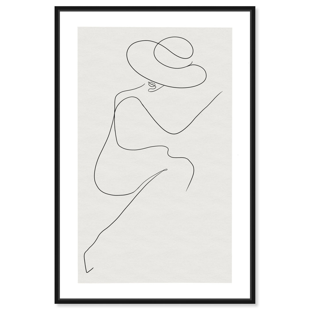 Fashion and Glam Sunday in The Park Accessories - Graphic Art on Canvas Oliver Gal Prints Size: 54" H x 36" W Format: Black Framed