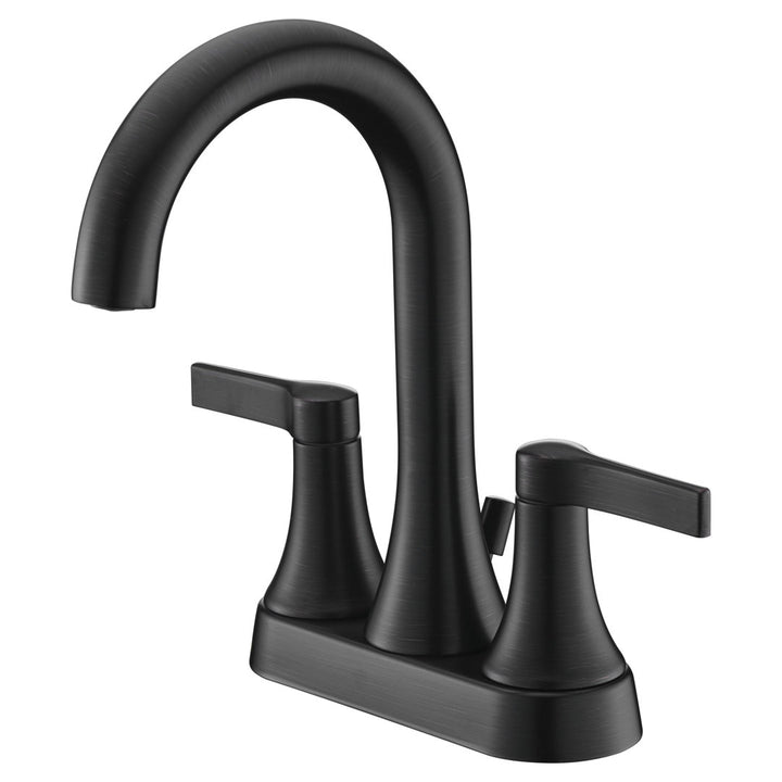Davvid Two-Handle Centerset Bathroom Faucet with Drain Assembly Wrought Studio™ Finish: Oil Rubbed Bronze