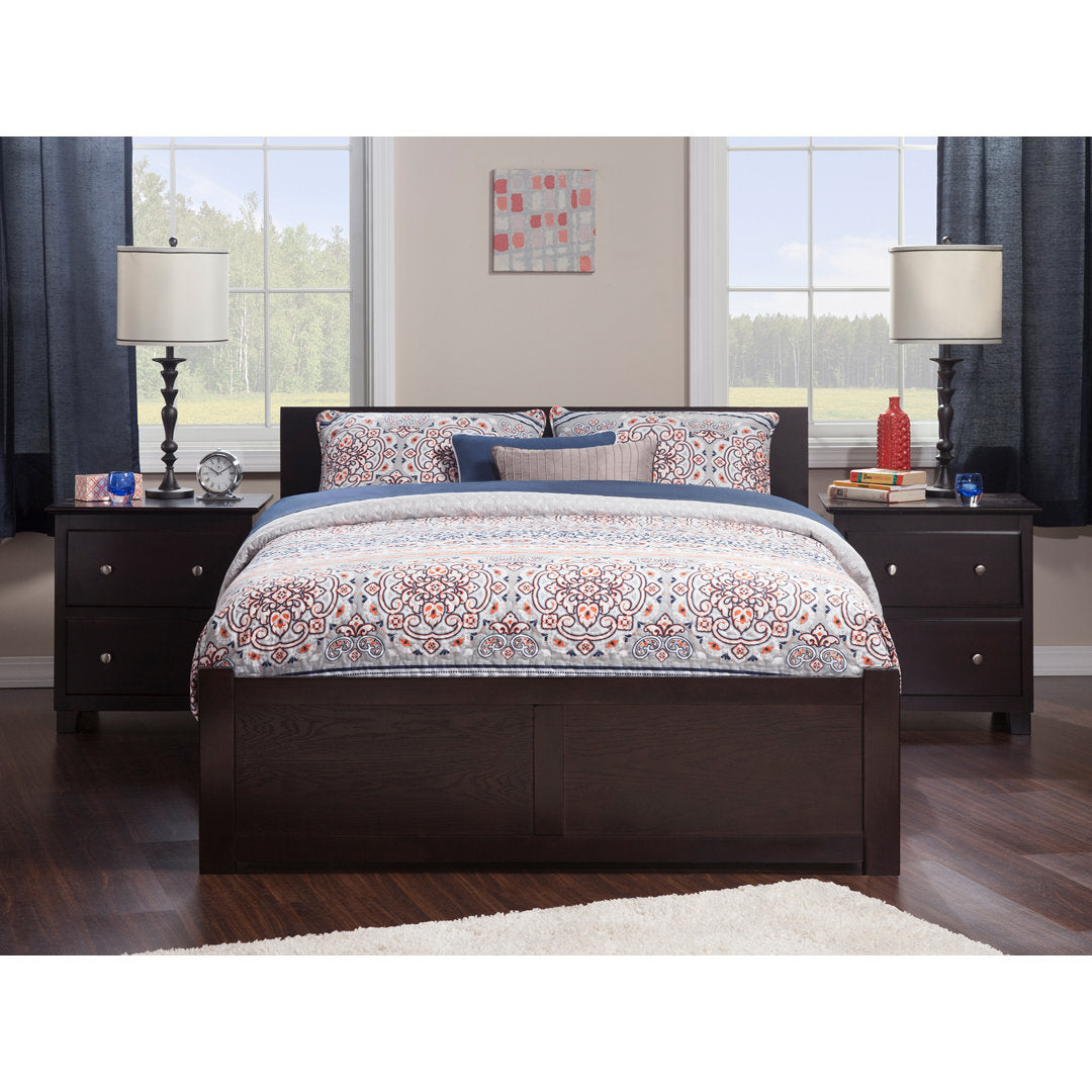 Bueno Park Solid Wood Platform Bed with Footboard and Trundle Viv + Rae™ Bed Frame Color: Espresso Size: Full