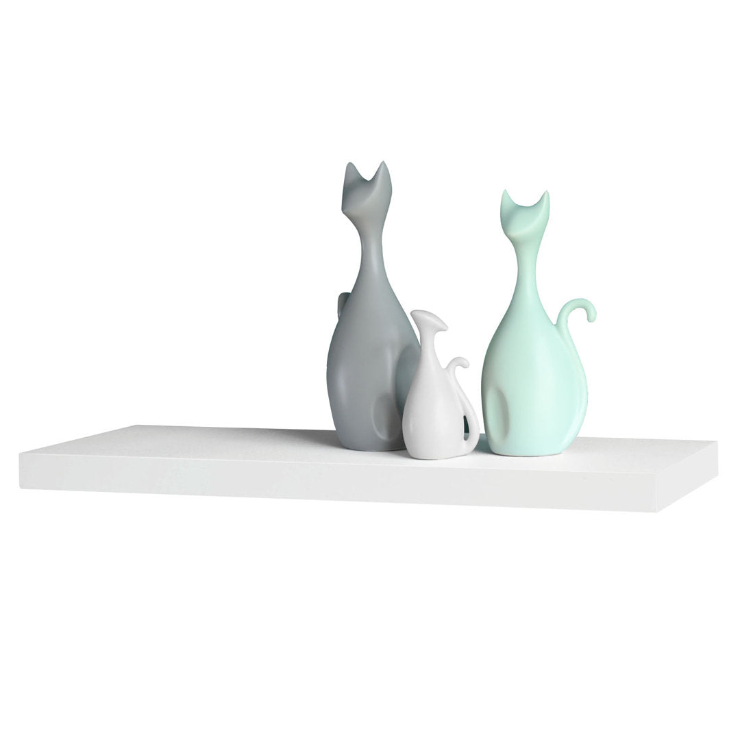 Himmelmann Floating Shelf Ebern Designs Size: 2" H x 59.5" W x 9.25" D Finish: White