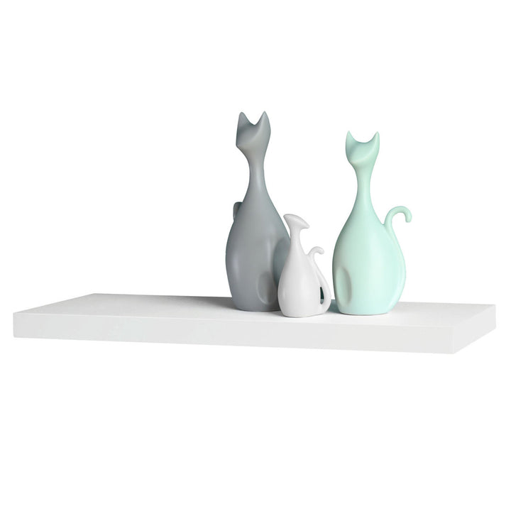 Himmelmann Floating Shelf Ebern Designs Size: 2" H x 59.5" W x 9.25" D Finish: White