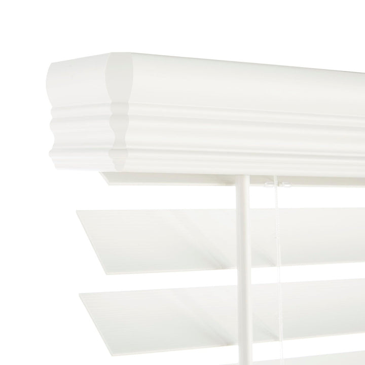 2.5 " Room Darkening Cordless Faux Wood Blind Symple Stuff Color/Finish: White Length: 72", Width: 51"
