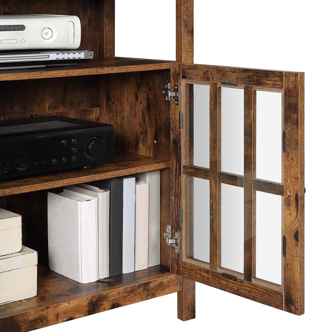 Bamard 40" TV Stand with Storage Cabinets Beachcrest Home™ Color: Barnwood