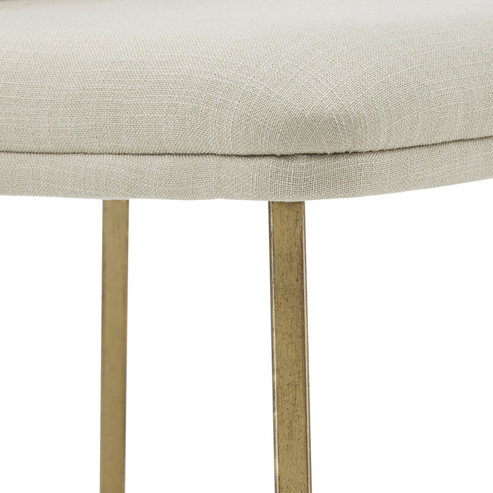 Ainhoa Linen Upholstered Side Chair (Set of 2) Etta Avenue™ Upholstery Color: Beige