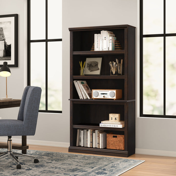 Alexsia 69.76" H x 35.28" W Standard Bookcase Lark Manor™ Color: Jamocha Wood