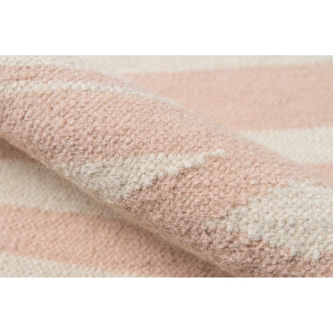 Attaway Handwoven Wool Pink Rug Highland Dunes Rug Size: Rectangle 7'6" X 9'6"