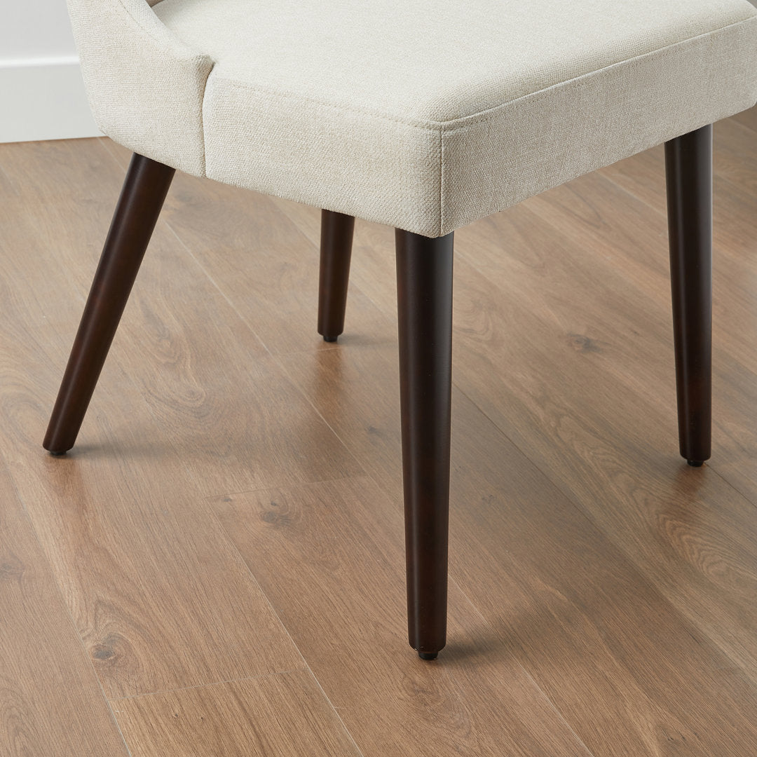 Brently Upholstered Dining Chair (Set of 2) Wade Logan® Upholstery Color: Cream