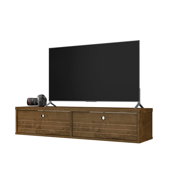 Darryl Floating TV Stand for TVs up to 48" Zipcode Design™ Color: Rustic Brown